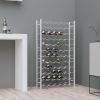 Wine Rack for 72 Bottles White Metal - White