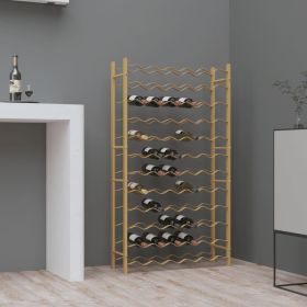 Wine Rack for 72 Bottles Gold Metal - Gold