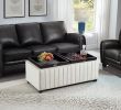 45 inch Wide Contemporary Square CubeStorage Ottoman Bench, Storage Bench with coffee tray,coffee table for Living Room