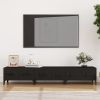 TV Stand Black 59.1"x13.6"x11.8" Engineered Wood - Black