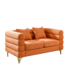 3-seater + 2-seater Combination sofa.ORANGE teddy - as Pic