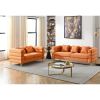 3-seater + 2-seater Combination sofa.ORANGE teddy - as Pic