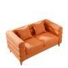 3-seater + 2-seater Combination sofa.ORANGE teddy - as Pic