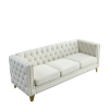 3-seater + 2-seater Combination sofa.BEIGE VELVET - as Pic