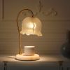 Marble Candle Warmer Lamp with Timer Table lamp, Mom Birthday Gifts for Women, Christmas Gifts, Wax Melts Warmer - white