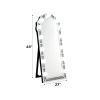 Noralie II Mirrored & Faux Diamonds Floor Mirror - as Pic