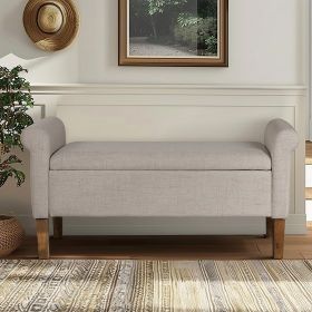 Upholstered Storage Bench - as Pic