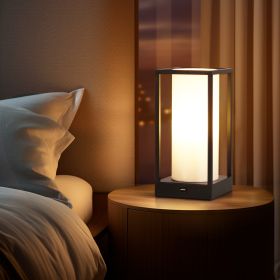Table Lamp with Phone Charger, Bedside Lamp, Ambient Night Light Desk Lights for Living room Office desk - one-size