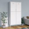 Wardrobe White 35.4"x19.7"x70.9" Steel - White