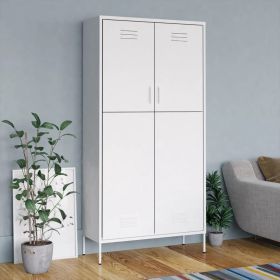 Wardrobe White 35.4"x19.7"x70.9" Steel - White