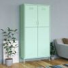 Wardrobe Mint 35.4"x19.7"x70.9" Steel - Blue
