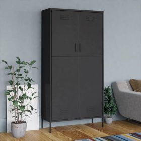 Wardrobe Anthracite 35.4"x19.7"x70.9" Steel - Anthracite