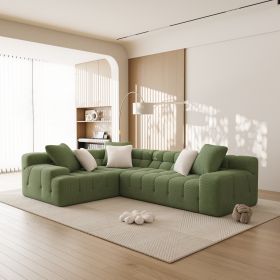 L-Shape Sectional Couch with Chaise,Modern Modular Sofa with Deep Seat, Upholstered Couches for Living Room Bedroom,No Assembly Required - as Pic