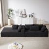 Modern Chenille Upholstered Sectional Sofa Couch Set,Modular 108" L Shaped Sectional Living Room Sofa Set With 6 Pillows(Left Chaise) - as Pic