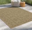 Earth GC_NTL1002 Jute/Mocha 7 ft. 10 in. x 10 ft. 3 in. Indoor/Outdoor Area Rug - as Pic