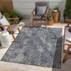 Sunshine GC_HAR2010 Blue 7 ft. 10 in. x 10 ft. 3 in. Indoor/Outdoor Area Rug - as Pic
