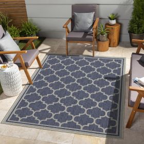 Sunshine GC_HAR2004 Blue 7 ft. 10 in. x 10 ft. 3 in. Indoor/Outdoor Area Rug - as Pic