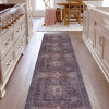 LOOM & LUXE 2'6''x10' Runner - Area Rugs for living room, bedroom, kitchen rug (Burgundy/Blue, 2'6''x10') - as Pic