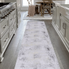 LOOM & LUXE 2'6''x10' Runner - Area Rugs for living room, bedroom, kitchen, dining room rug (Gray/Gold, 2'6''x10') - as Pic