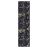 LOOM & LUXE 2'6''x10' Runner - Area Rugs for living room, bedroom, kitchen, dining room rug (Black/Gold, 2'6''x10') - as Pic