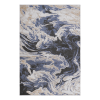 LOOM & LUXE Collection 8X10 L.Blue /Abstract Non-Shedding Living Room Bedroom Dining Home Office Stylish and Stain Resistant Area Rug - as Pic
