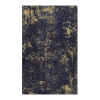 LOOM & LUXE 9x12 Area Rug - Area Rugs for living room, bedroom, kitchen (Black/Gold, 9' x 12') - as Pic