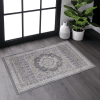 LOOM & LUXE Collection 2X3 Blue/Ivory /Medallion Non-Shedding Living Room Bedroom Dining Home Office Stylish and Stain Resistant Area Rug - as Pic