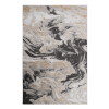 LOOM & LUXE Collection 5X7 Grey /Abstract Non-Shedding Living Room Bedroom Dining Home Office Stylish and Stain Resistant Area Rug - as Pic