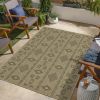 Earth GC_NTL1001 Jute/Black 7 ft. 10 in. x 10 ft. 3 in. Indoor/Outdoor Area Rug - as Pic