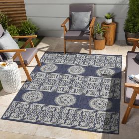 Sunshine GC_HAR2022 Blue 7 ft. 10 in. x 10 ft. 3 in. Indoor/Outdoor Area Rug - as Pic