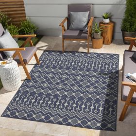 Sunshine GC_HAR2019 Blue 7 ft. 10 in. x 10 ft. 3 in. Indoor/Outdoor Area Rug - as Pic