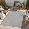 Sunshine GC_HAR2012 Silver 7 ft. 10 in. x 10 ft. 3 in. Indoor/Outdoor Area Rug - as Pic
