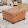 ISABELLA Storage Ottoman, PU - as Pic