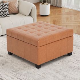 ISABELLA Storage Ottoman, PU - as Pic
