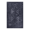 LOOM & LUXE Area Rug 5x8 - Area Rugs for living room, bedroom, kitchen (Black/Gray, 5' x 8') - as Pic