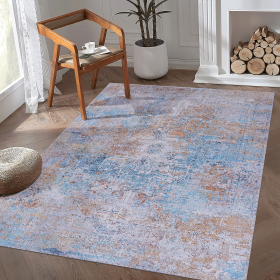 LOOM & LUXE Area Rugs 9x12 Living Room - Area Rugs for living room, bedroom, kitchen - (Yellow/Cream, 9' x 12') - as Pic