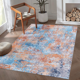LOOM & LUXE 5x8 Area Rug for Living Room - Area Rugs for living room, bedroom, kitchen (Multi, 5'x8') - as Pic