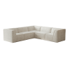 106*106" Chenille Modular L Shaped Sectional Sofa,Luxury Floor Couch Set,Upholstered Indoor Furniture,Foam-Filled Compressed Sofa