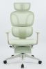 Foam office chair, ergonomic office chair, foam base, adjustable headrest, armrests, foot rests, with hanger- Green