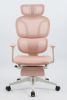 Foam office chair, ergonomic office chair, foam base, adjustable headrest, armrests, foot rests, with hanger- Pink