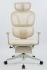Foam office chair, ergonomic office chair, foam base, adjustable headrest, armrests, foot rests, with hanger- Cream