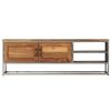 TV Stand Recycled Teak and Steel 47.2"x11.8"x15.7" - Brown