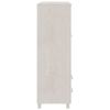 Wardrobe HAMAR White 39"x17.7"x53.9" Solid Wood Pine - White