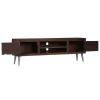 TV Stand Solid Wood Reclaimed 55.1"x11.8"x17.7" - Brown