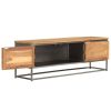 TV Stand Recycled Teak and Steel 47.2"x11.8"x15.7" - Brown