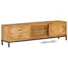 TV Stand Solid Wood Mango 55.1"x11.8"x15.7" - Brown