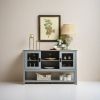 Sideboard Buffet Table with Doors,Grey - as Pic
