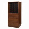 Walnut Wine Cabinet with 3 Drawer - as Pic
