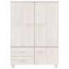Wardrobe HAMAR White 39"x17.7"x53.9" Solid Wood Pine - White