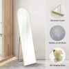 Floor Standing Mirror, Wall Mirror with Stand Aluminum Alloy Thin Frame,21''*64'',Gold-arched - as Pic